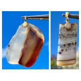 HPT042 Montana Agate Pendants (2)