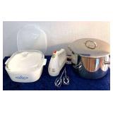 HPT048 Corningware, Large Pot, Mixer