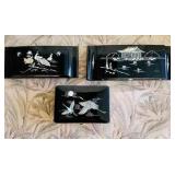 HPT051 Japanese Lacquered Abalone Ink Boxes