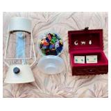 HPT059 Lamp, Lego, Jewlry Box W/ Jewelry