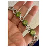 HPT071 Green Stones Bracelet 