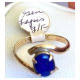 HPT076 Lápis-lazuli Ring (genuine )/ Size 6