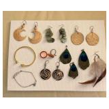 HPT100 Jewelry Lot - Earrings , Bracelets, Rings