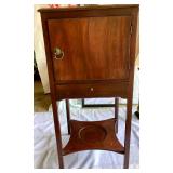 HPT140 Vintage Curio Cabinet, Lamps, Mirror