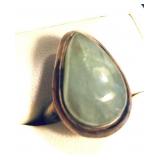 HPT095 - Aquamarine SS Ring