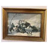 AAT004- The Snow Storm By Francisco Goya Reprint On Canvas