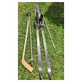 AAT028 - Vintage Tallinn Wooden Snow Skis