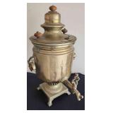 AAT053 - Antique Old Imperial Russian Brass Samovar