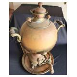 AAT054 - Vintage Brass And Copper Samovar