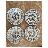 AAT060- Meissen Blue Onion Print Dinner Plates