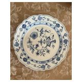 AAT064- Vintage Meissen China Blue Onion Print Platter