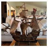 AAT081- Handcrafted Wooden Ship Model