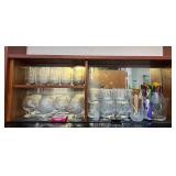 AAT082- Assorted Etched Glassware & Wet Bar Accessories 