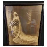 AAT121 - Vintage Framed Portrait Of A Bride