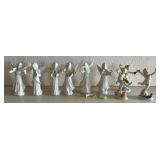 AAT142 German Porcelain Angel & Cherub Figurines 