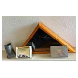 AAT196 Flag Shadow Box Display & Military Items