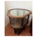 AAT216- Vintage Wooden Beveled Cabinet