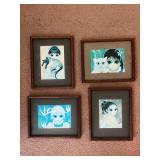 AAT232- (4) Frames Margaret Keane Big Eyes Prints