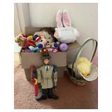 AAT244- Assorted TY Stuffed Animals & Vintage Inspector Gadget Doll
