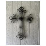 AAT255- Metal Ornate Cross Wall Hanging