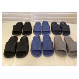 MMF035 Six Pairs Of Comfy Slides New Women