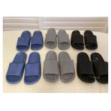MMF036 Six Pairs Of Comfy Slides New Women