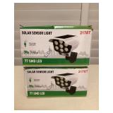 MMF045 Two Outdoor Garden Solar Sensor Lights New