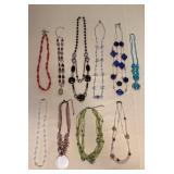 MMF053 Beautiful Beaded Costume Jewelry Necklaces 