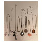 MMF054 Gold & Silver Toned Costume Jewelry Necklaces 