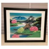 MMF072 Framed Original Asian Scenic Painting On Silk?