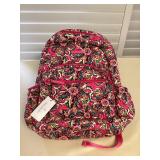 MMF092 Vera Bradley Pink Floral Backpack New