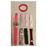 MMF118 Vintage Casio Bangle Watch, Silicone Watch Bands & More! 