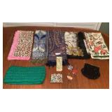 MMF177 Beaded Evening Bag, Scarves, Rhinestone Hair Pins & More!