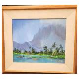 AAA006 - Framed Original Oil Painting By Beverly Fettig 