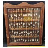 AAA009 - Collectible Spoons With Display Case