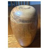 CIP109 - KOA WOOD Egg Shaped Container