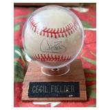 CIP134 - Cecil Fielder Signed Baseball 