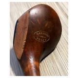CIP142 - Antique Golf 2 Wood “Bogey” Brassie w/ COA, c1920 