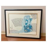 AAA021- Framed & Signed Hisashi Otsuka White Lion Print