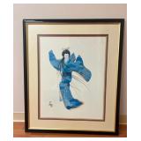 AAA022- 1982 Otsuka Print Titled Lady Liberty In Kimono