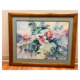 AAA002- Framed Watercolor Tropical Print