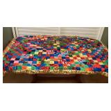 CCS041 Vintage Hawaiian Patchwork Quilt Blanket 