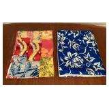 CCS043 Two Hawaiian Print Child/Baby Blankets 