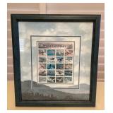 CCS052 Framed Classic American Aircraft US Postal Stamps