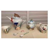 CCS062 Alii Porcelain Sea Life Tea Set