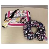 CCS090 Tokidoki Travel Neck Pillow & Messenger Book Bag
