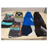 CCS093 Men’s Adidas Active Shorts & Vans Swim Shorts S-M