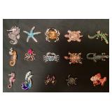 CCS210 Fifteen Fish & Reptile Brooches