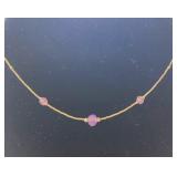 HFF004- Amethyst SS Necklace 