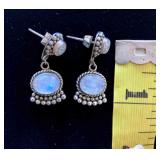 HFF018 Moonstone SS Earrings